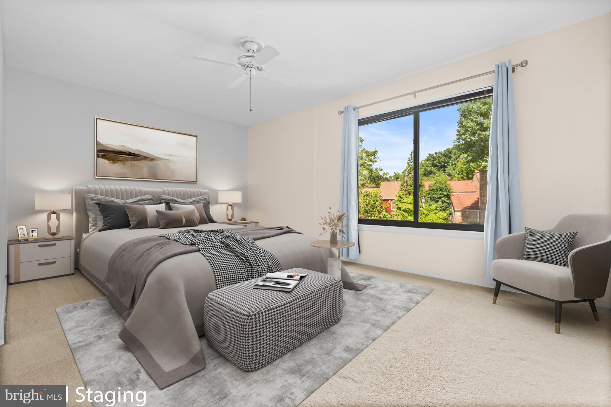 1413 Green Run Lane Reston, VA 20190 - Photo 20 of 50 a bedroom with bed and furniture