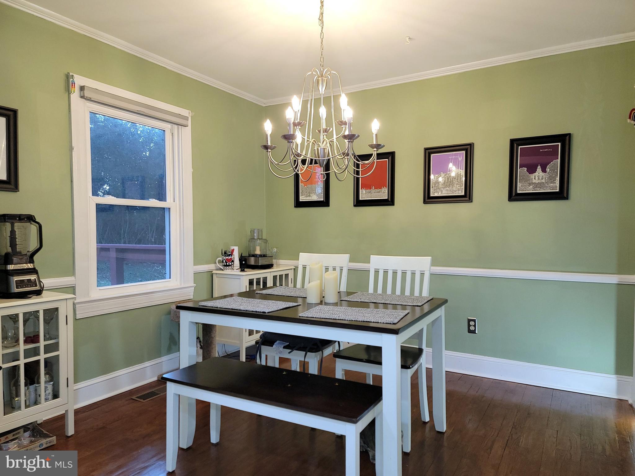 208 Powell Avenue Salisbury, MD 21801 - Photo 26 of 49 Dining Room with crown & chair molding.