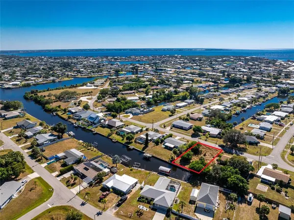 an aerial view of a city