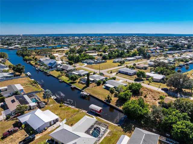 an aerial view of a city