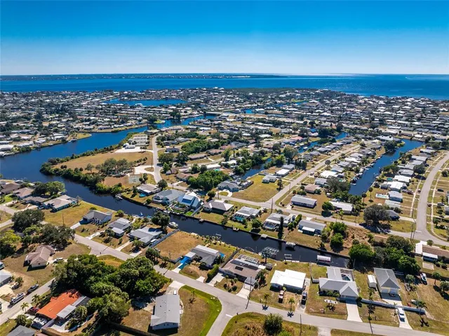 an aerial view of a ocean view