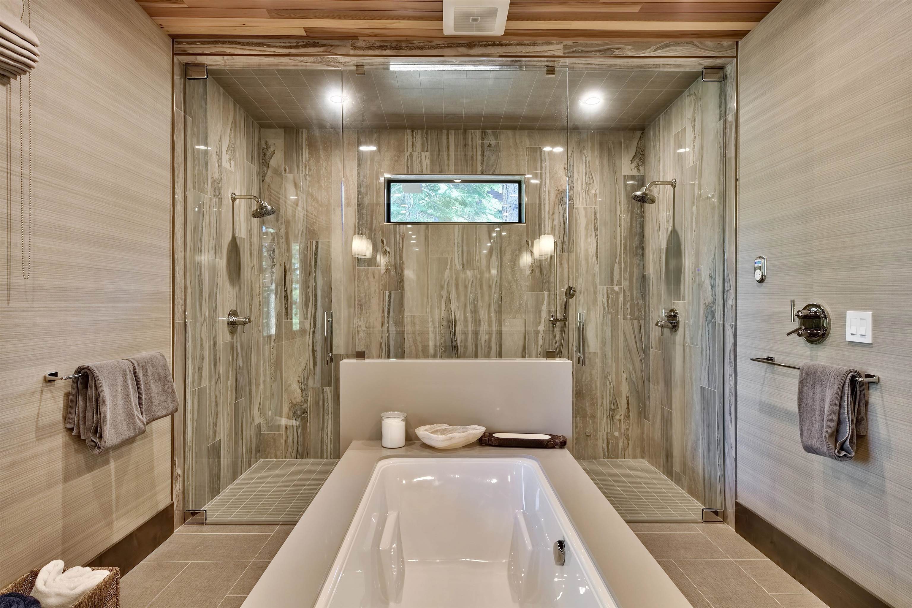 608 Ej Brickell Truckee, CA 96161 - Photo 8 of 20 a en suite bathroom with a shower and a tub
