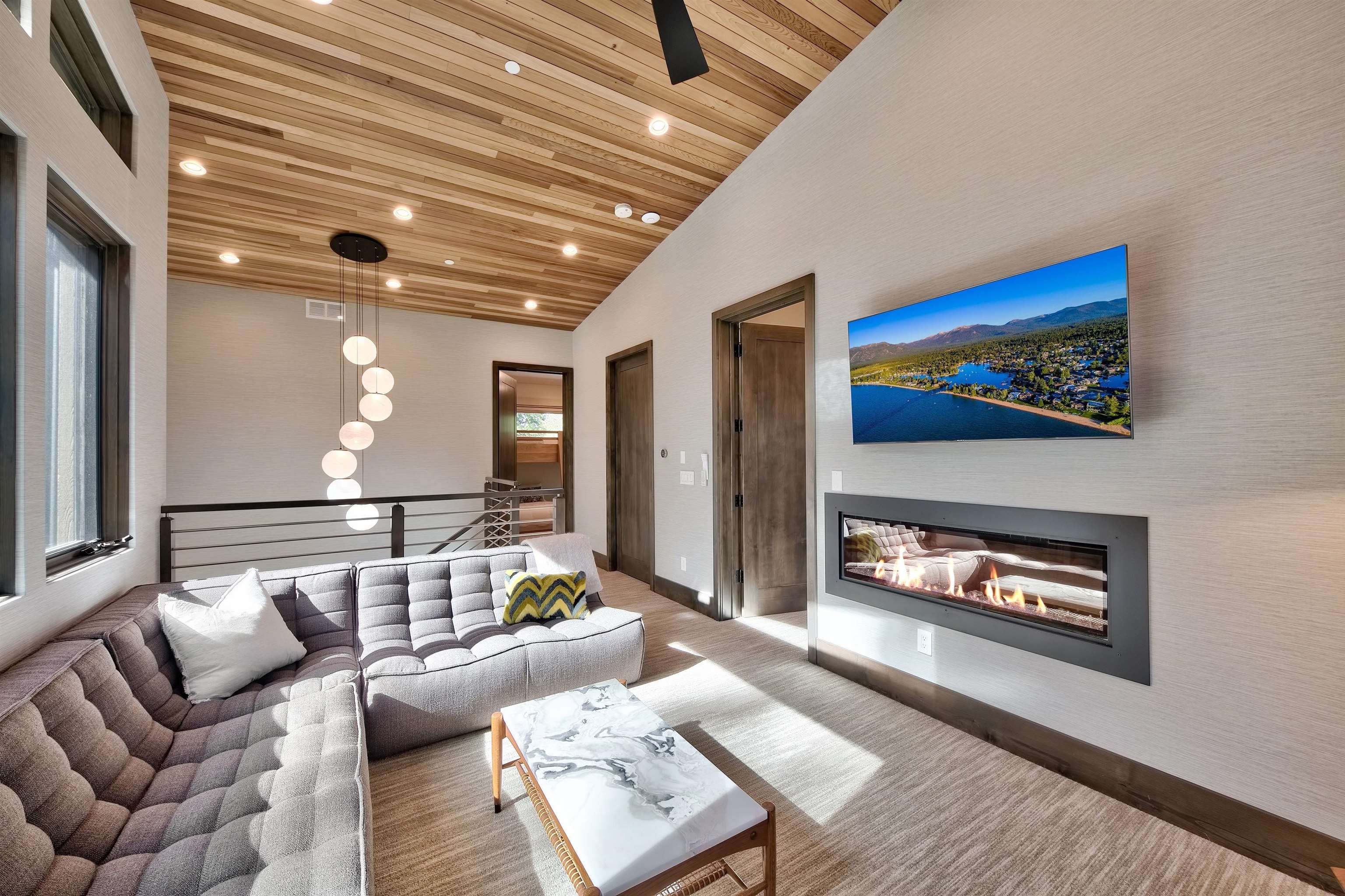 608 Ej Brickell Truckee, CA 96161 - Photo 9 of 20 a living room with furniture and a fireplace