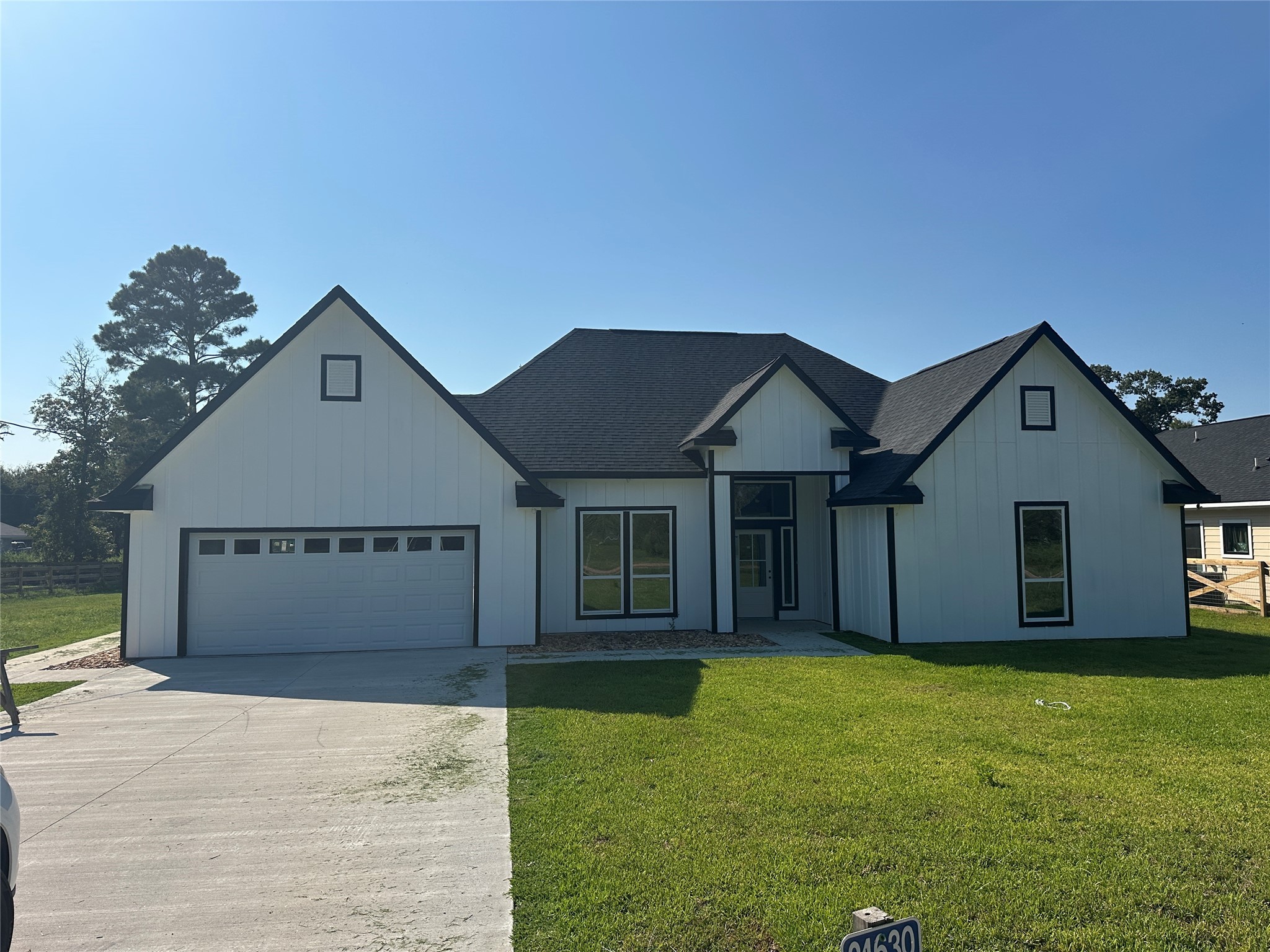 a view of a house with a garden