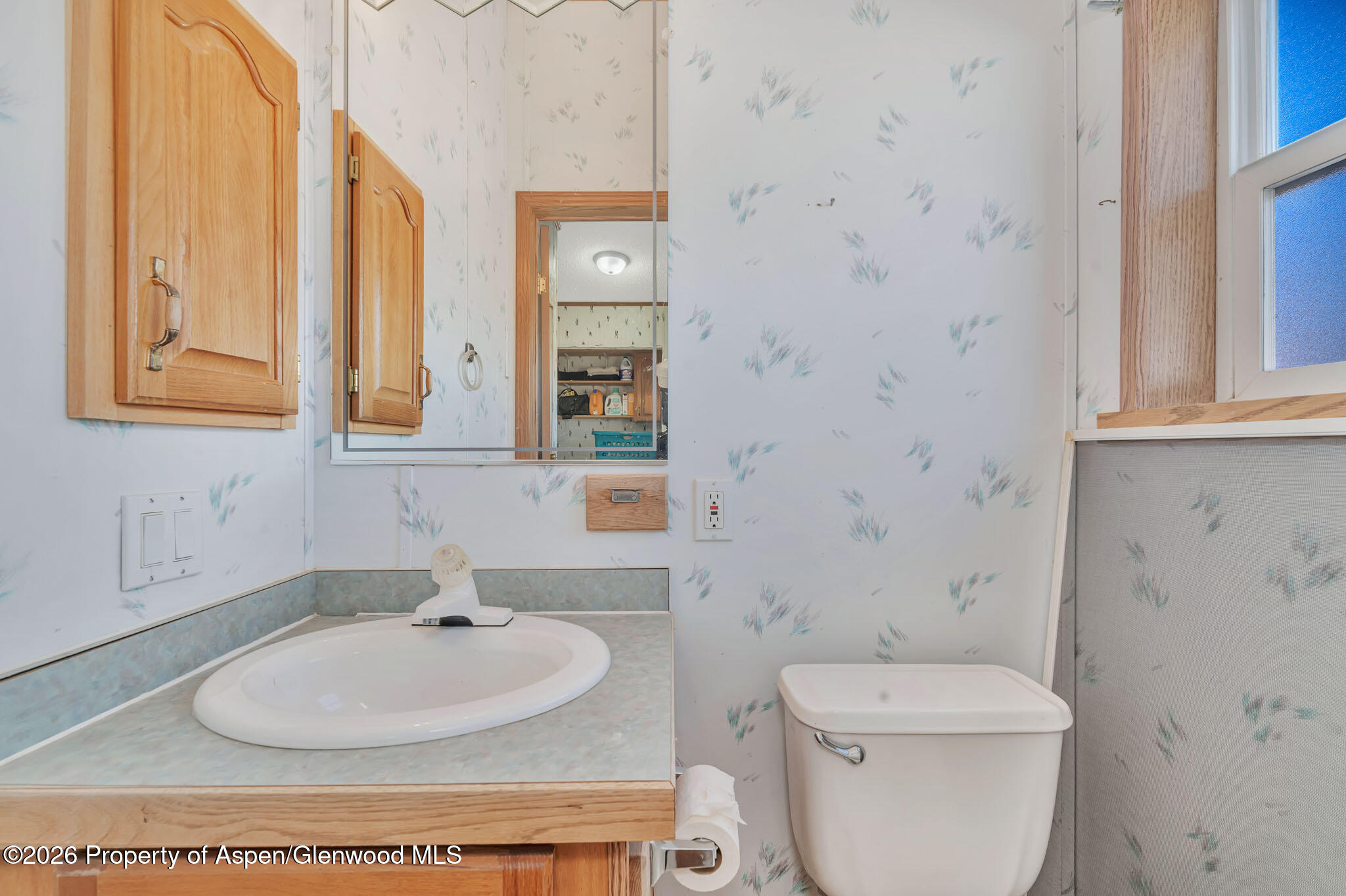 275 Roberts Road Craig, CO 81625 - Photo 19 of 47 a bathroom with a toilet sink and mirror