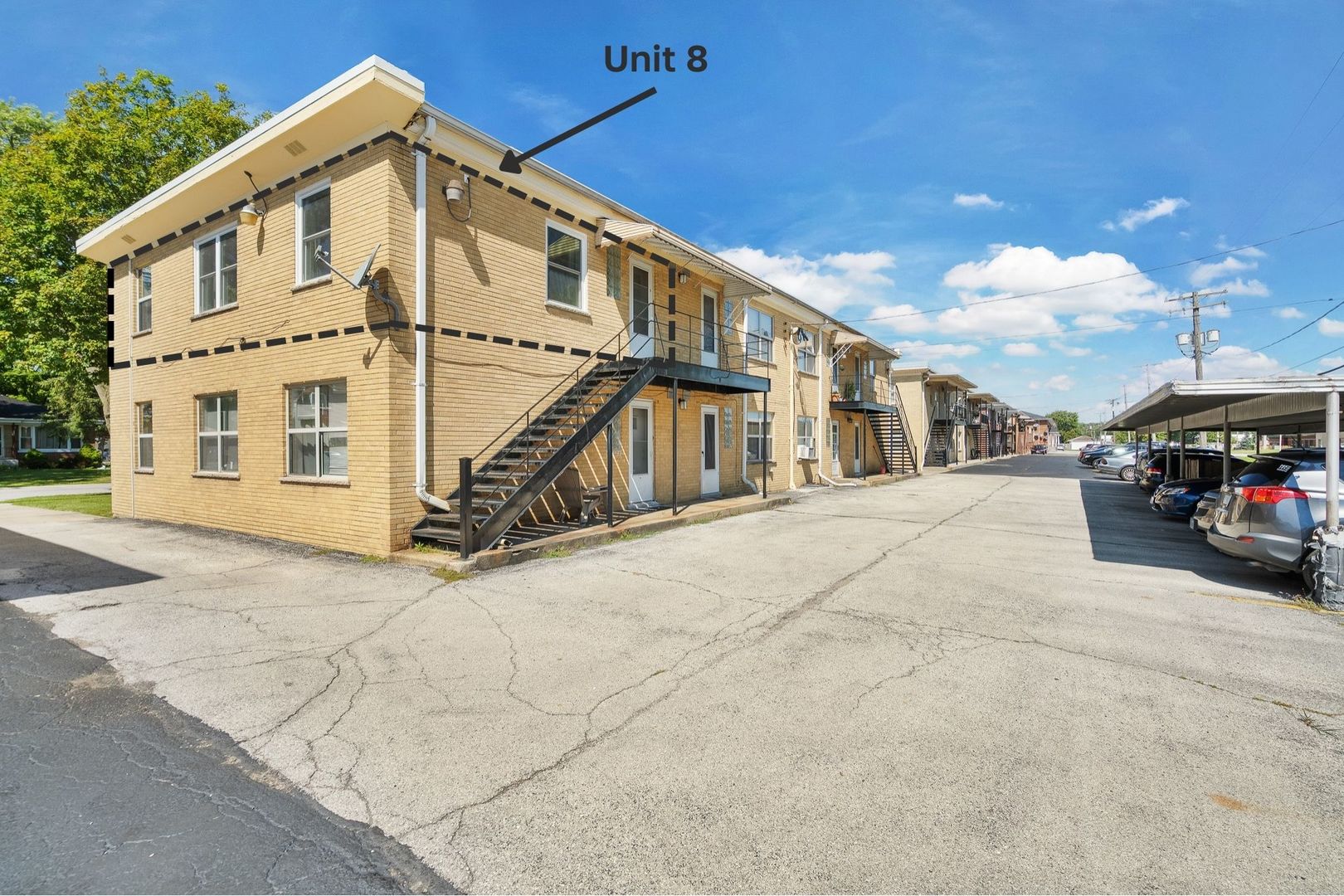 1415 Homestead Road, Unit 8 La Grange Park, IL 60526 - Photo 14 of 16 a view of a car park in front of house