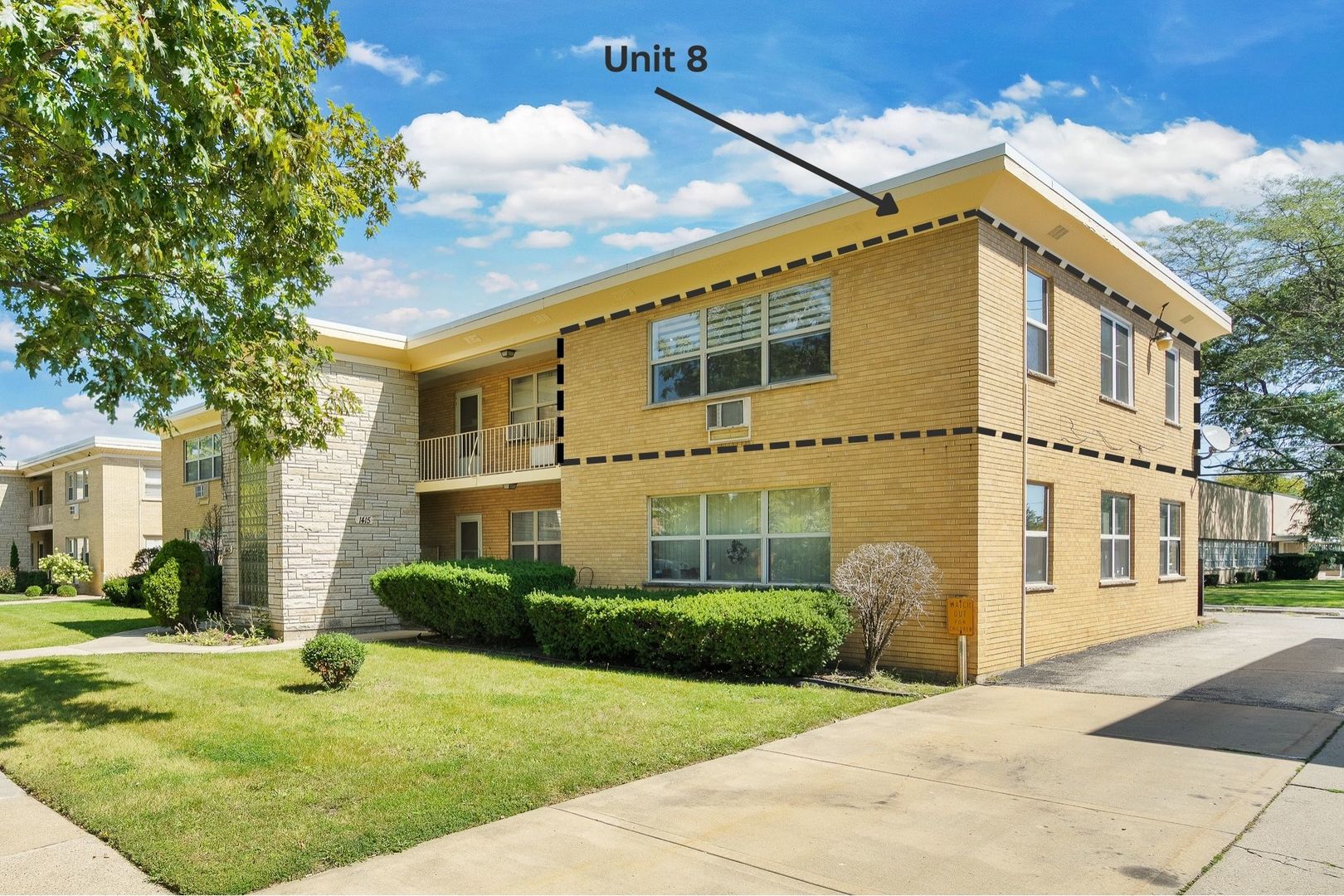 1415 Homestead Road, Unit 8 La Grange Park, IL 60526 - Photo 2 of 16 a front view of a house with yard
