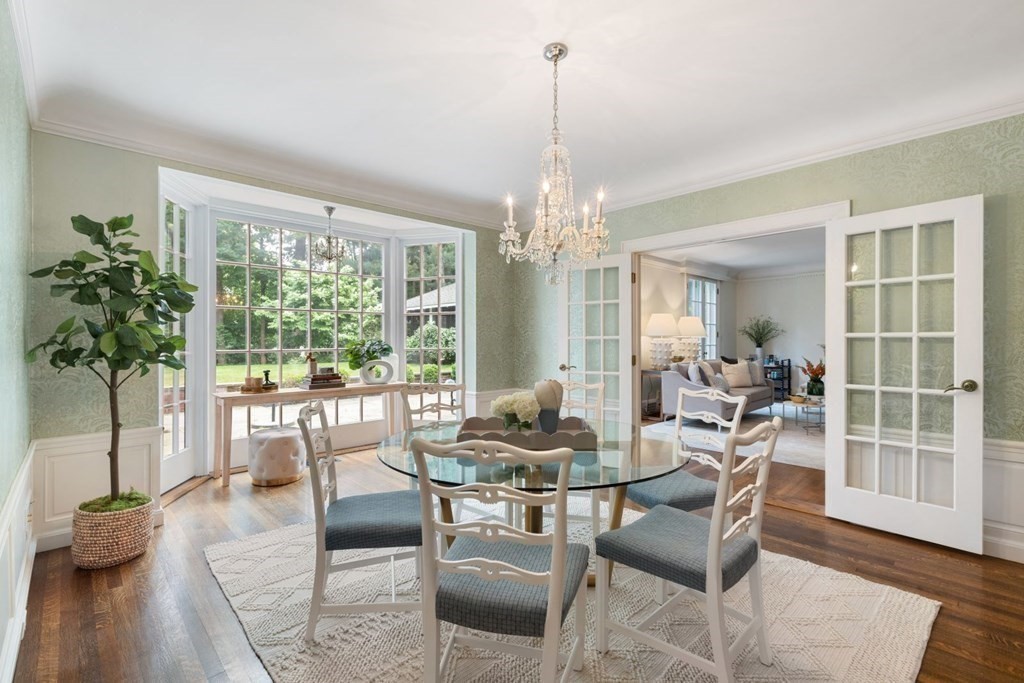 36 Audubon Road Wellesley, MA 02481 - Photo 12 of 40 a view of a dining room with furniture window and wooden floor