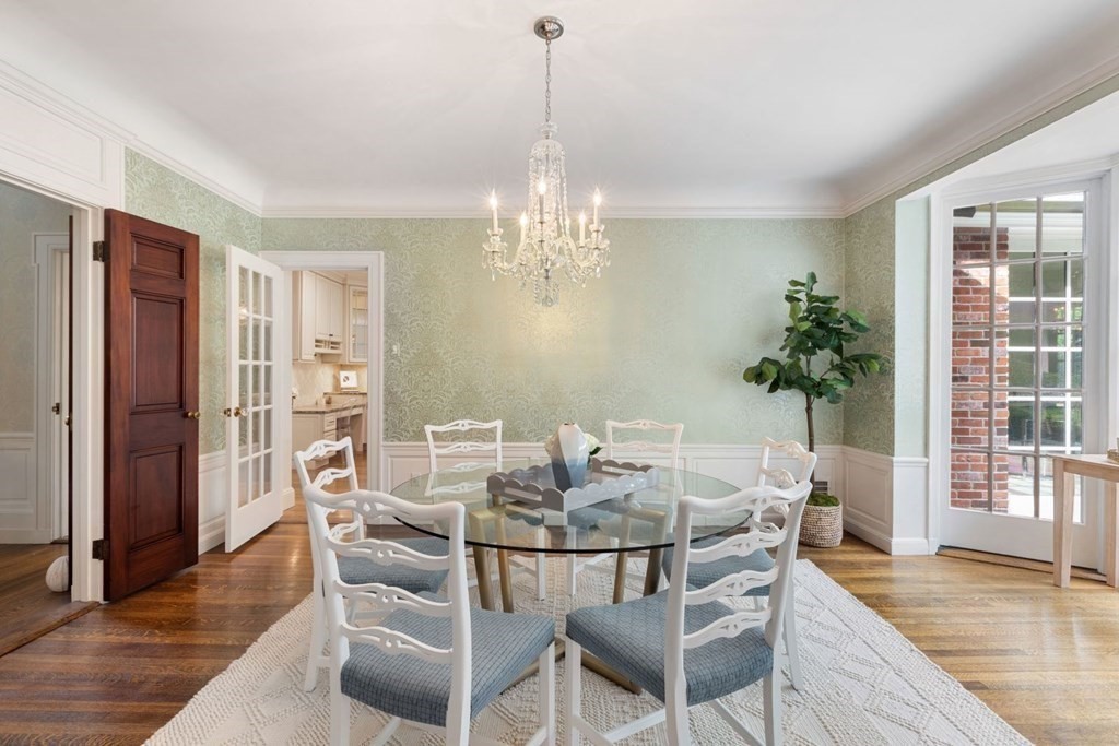 36 Audubon Road Wellesley, MA 02481 - Photo 14 of 40 a view of a dining room with furniture window and wooden floor