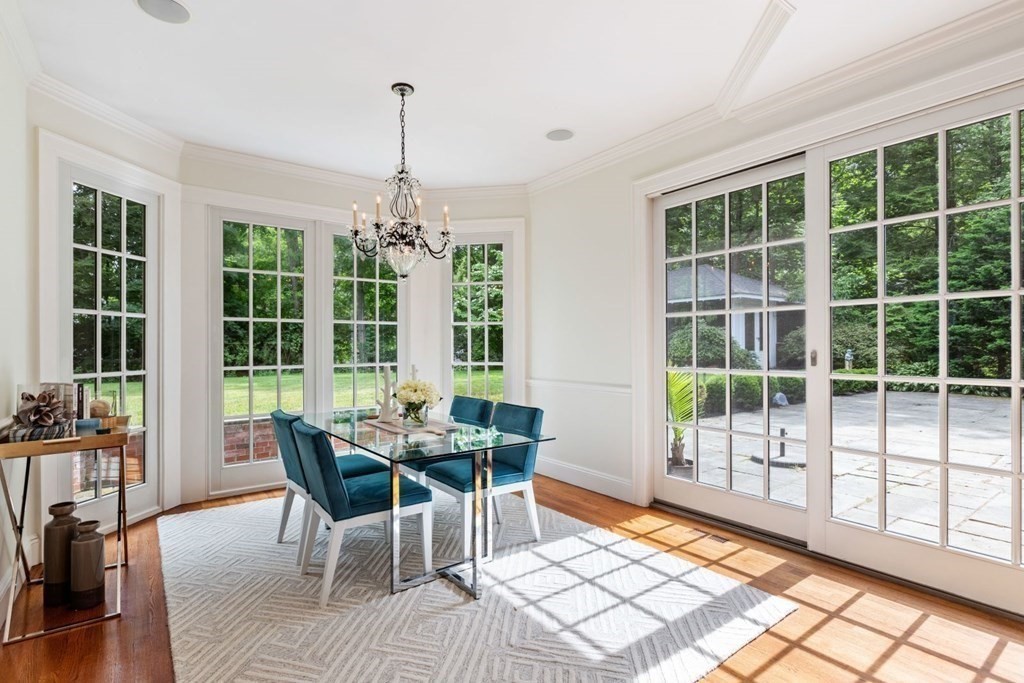 36 Audubon Road Wellesley, MA 02481 - Photo 22 of 40 a view of a dining room with furniture window and outside view