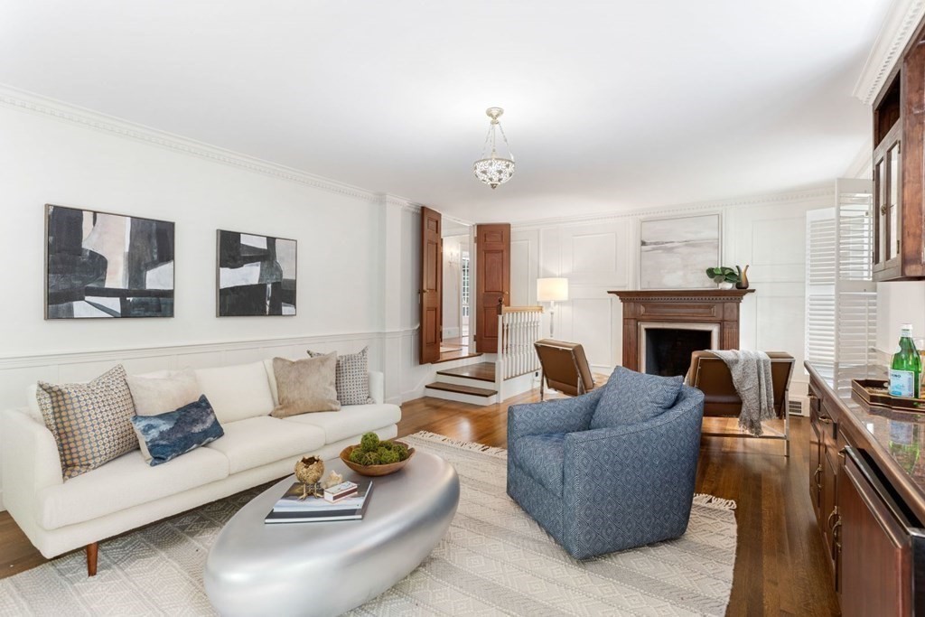 36 Audubon Road Wellesley, MA 02481 - Photo 6 of 40 a living room with furniture and a fireplace