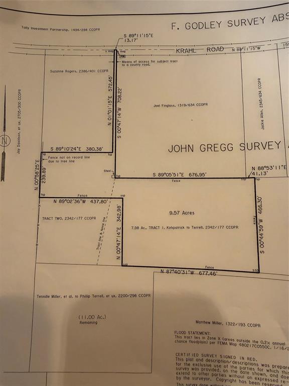 Tbd Krahl Road Valley View, TX 76272 - Photo 23 of 23 Copy of survey...