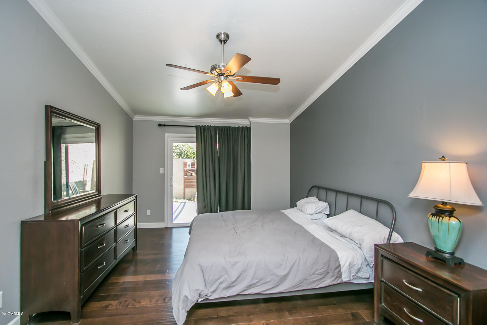 4347 East Osborn Road Phoenix, AZ 85018 - Photo 12 of 22 Master Bedroom with Exit to Patio