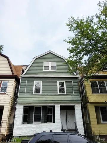 a front view of a house