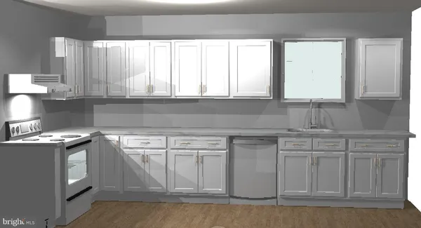 a view of wooden floor in an empty room