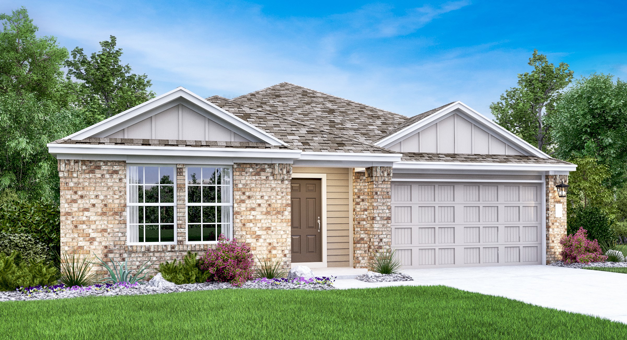 129 Arbordale Street Georgetown, TX 78628 - Photo 16 of 18 front view of a house with a yard