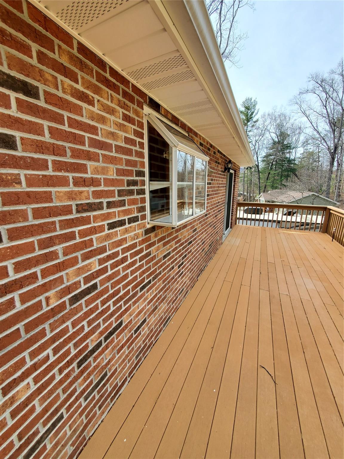 73 Lofty Pine Lane Mills River, NC 28759 - Photo 6 of 29 a view of outdoor space with deck and flat screen tv