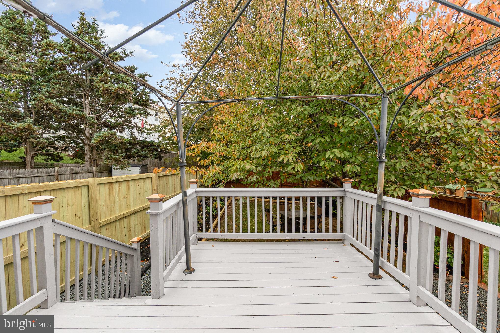 3329 Betterton Circle Abingdon, MD 21009 - Photo 32 of 38 a view of balcony with wooden floor and fence