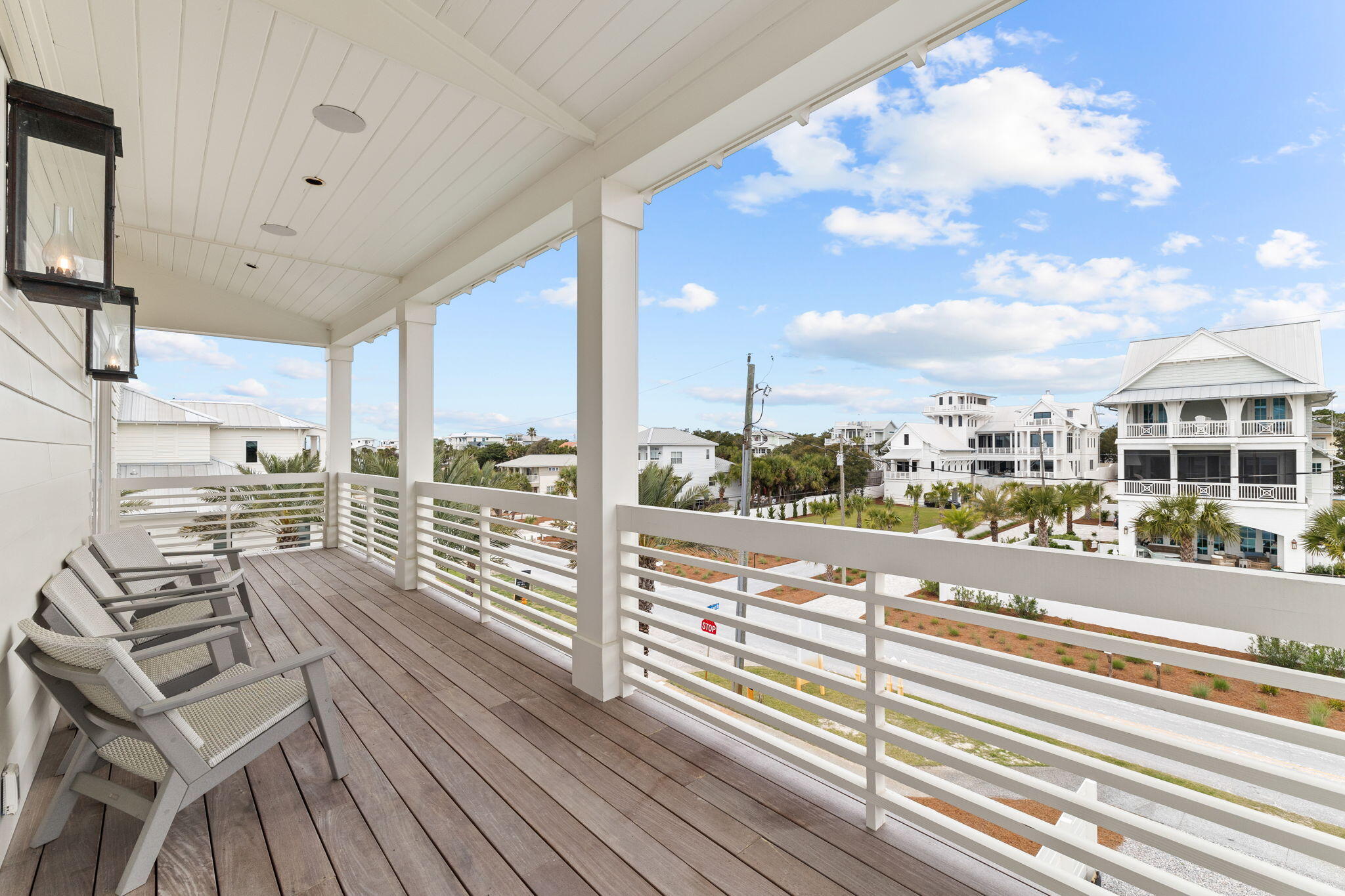 6 Palm Ct Lane Inlet Beach, FL 32461 - Photo 37 of 65 a view of a balcony with wooden floor