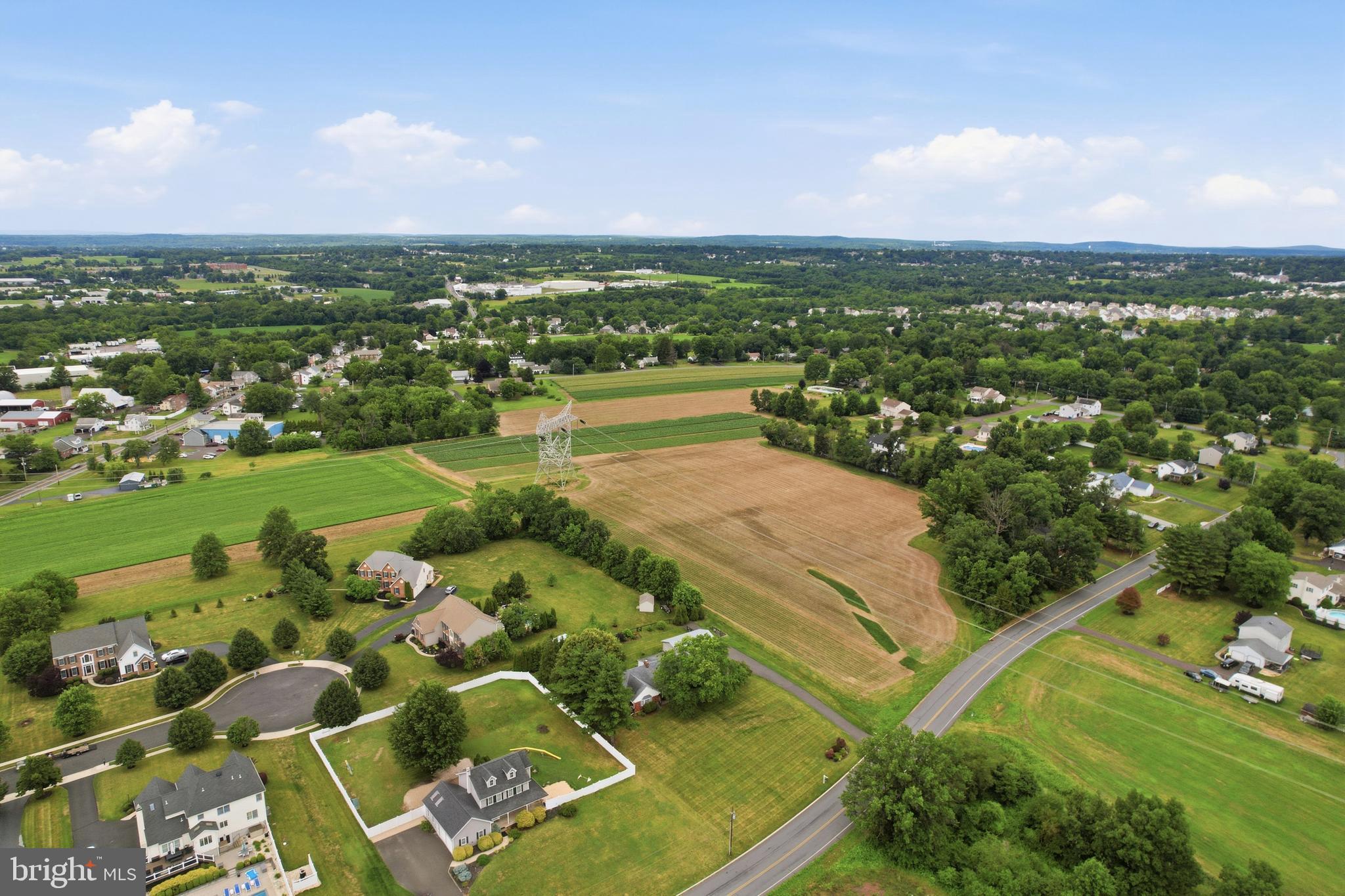645 Mininger Road Souderton, PA 18964 - Photo 75 of 82 an aerial view of residential houses with outdoor space and trees