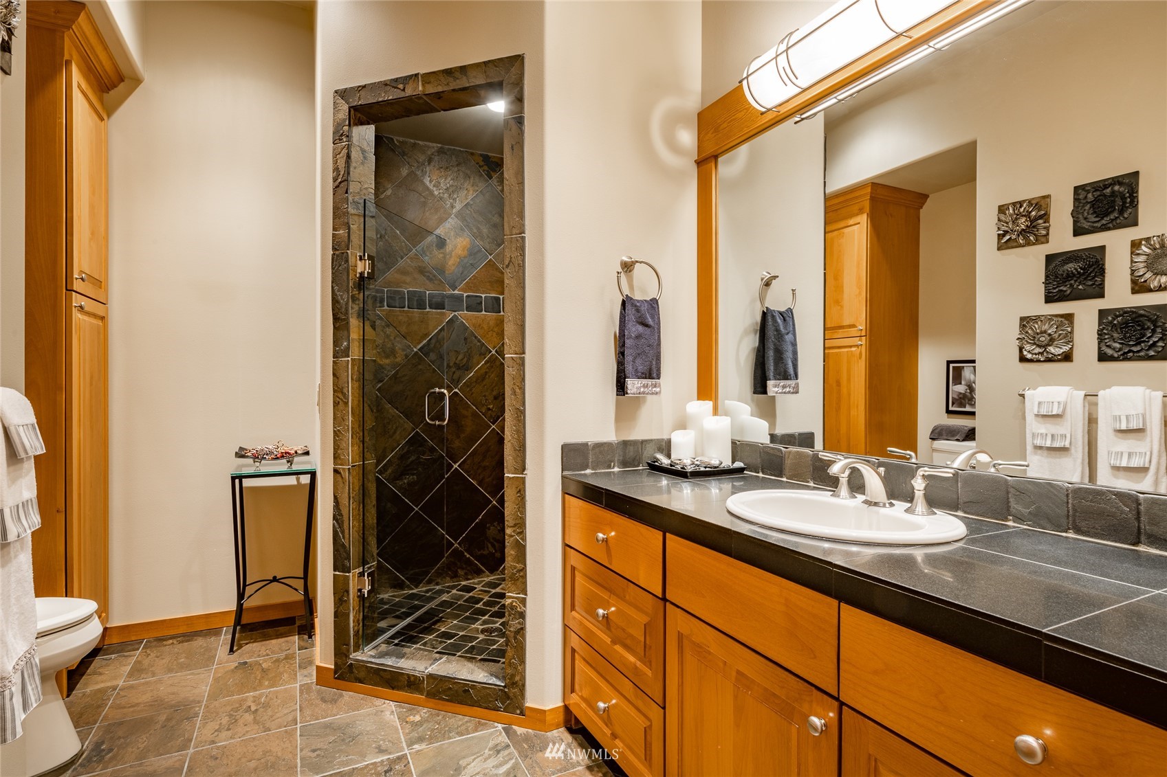 5416 Canvasback Road Blaine, WA 98230 - Photo 9 of 12 a bathroom with a sink and a mirror