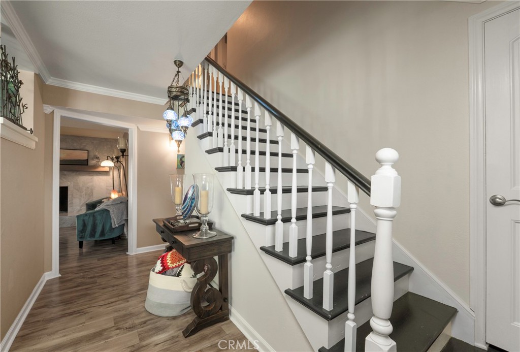 5481 Peacock Lane Riverside, CA 92505 - Photo 3 of 69 a view of entryway livingroom and hall with wooden floor