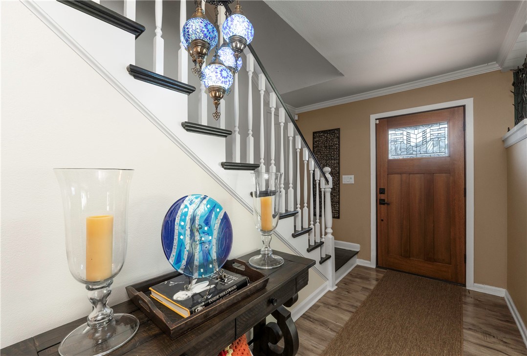 5481 Peacock Lane Riverside, CA 92505 - Photo 4 of 69 a view of entryway and hall with wooden floor
