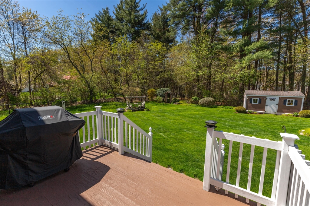 25 Bellflower Road Billerica, MA 01821 - Photo 31 of 40 a view of a house with backyard and a trees