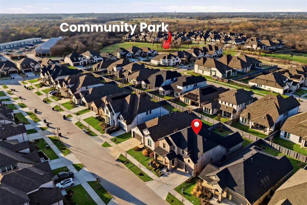 537 Oakmoss Street Little Elm, TX 76227 - Photo 3 of 39 an aerial view of a highlighted house