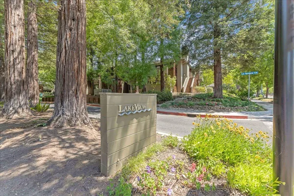 a view of backyard with green space
