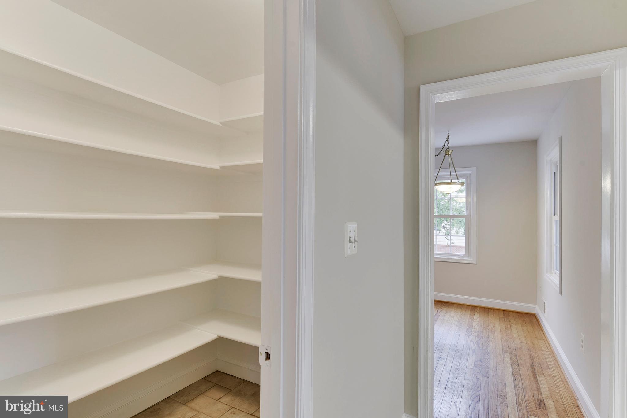Walk-in pantry will be the envy of your friends