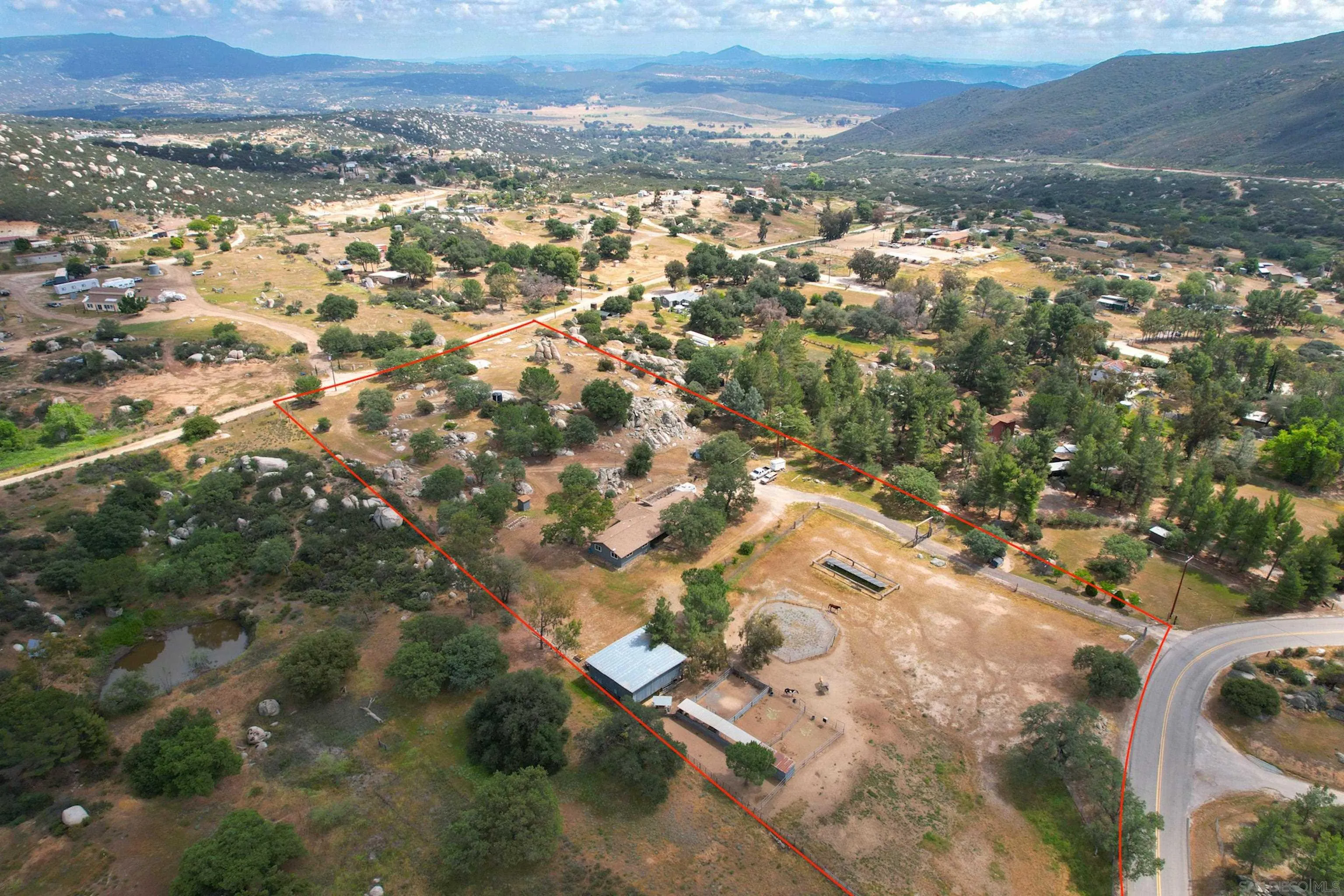 1541 Round Potrero Road Potrero, CA 91963 - Photo 4 of 32 Aerial View
