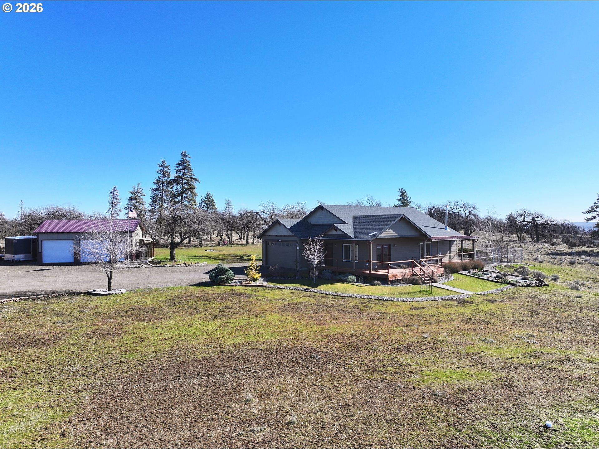 206 Old Mountain Road Goldendale, WA 98620 - Photo 3 of 46 a view of a house with yard and sitting area