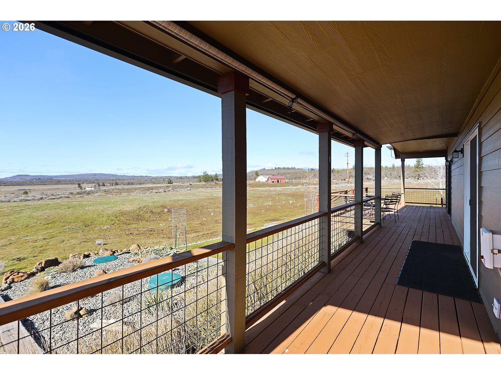 206 Old Mountain Road Goldendale, WA 98620 - Photo 44 of 46 a view of balcony with wooden floor