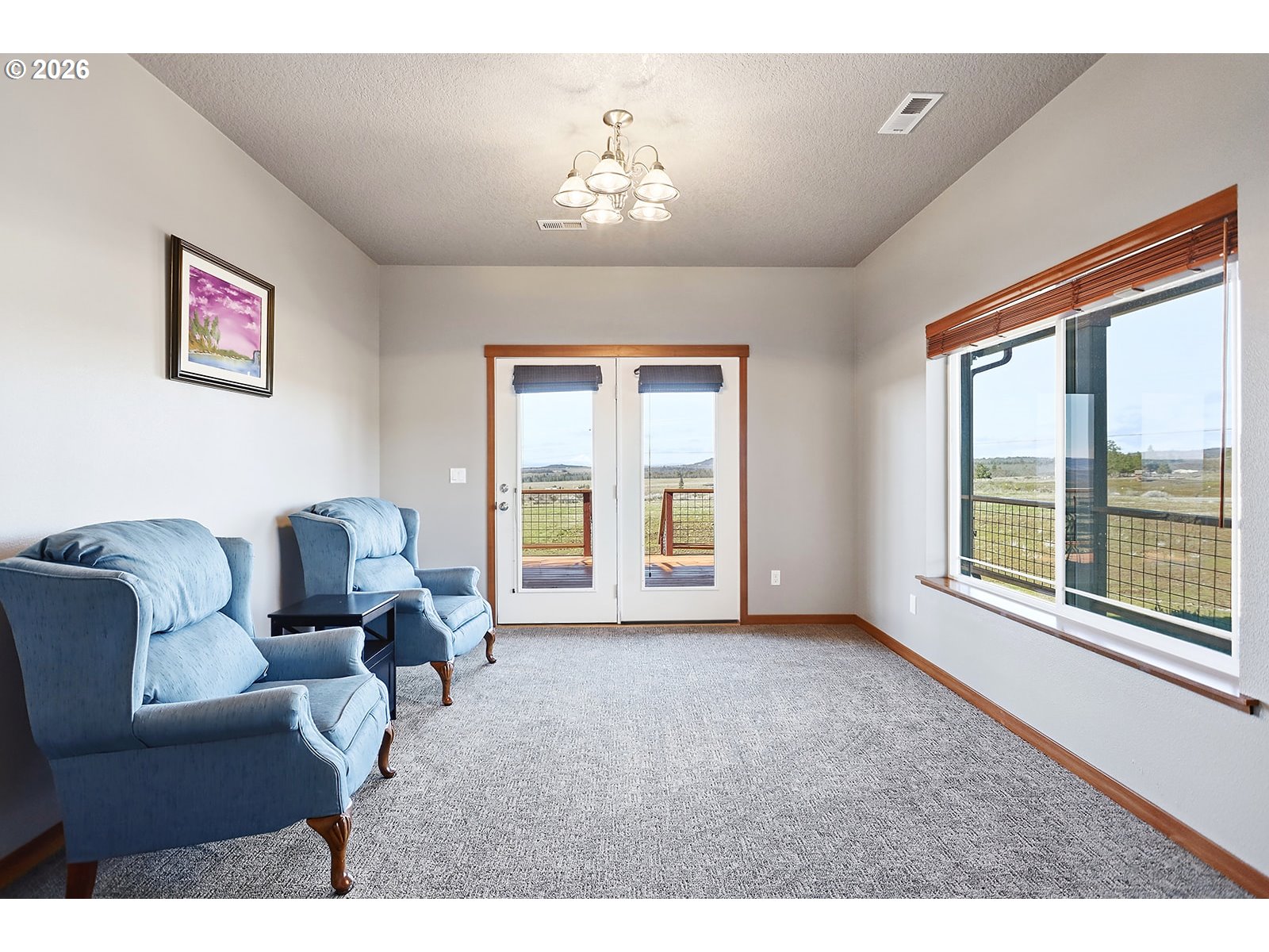 206 Old Mountain Road Goldendale, WA 98620 - Photo 9 of 46 a living room with furniture and a large window