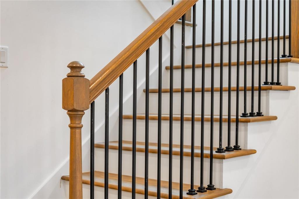56 Running Brooke Court Morganton, GA 30560 - Photo 27 of 46 a view of staircase with railing and a window