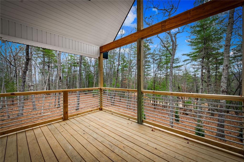 56 Running Brooke Court Morganton, GA 30560 - Photo 33 of 46 a view of balcony with wooden floor