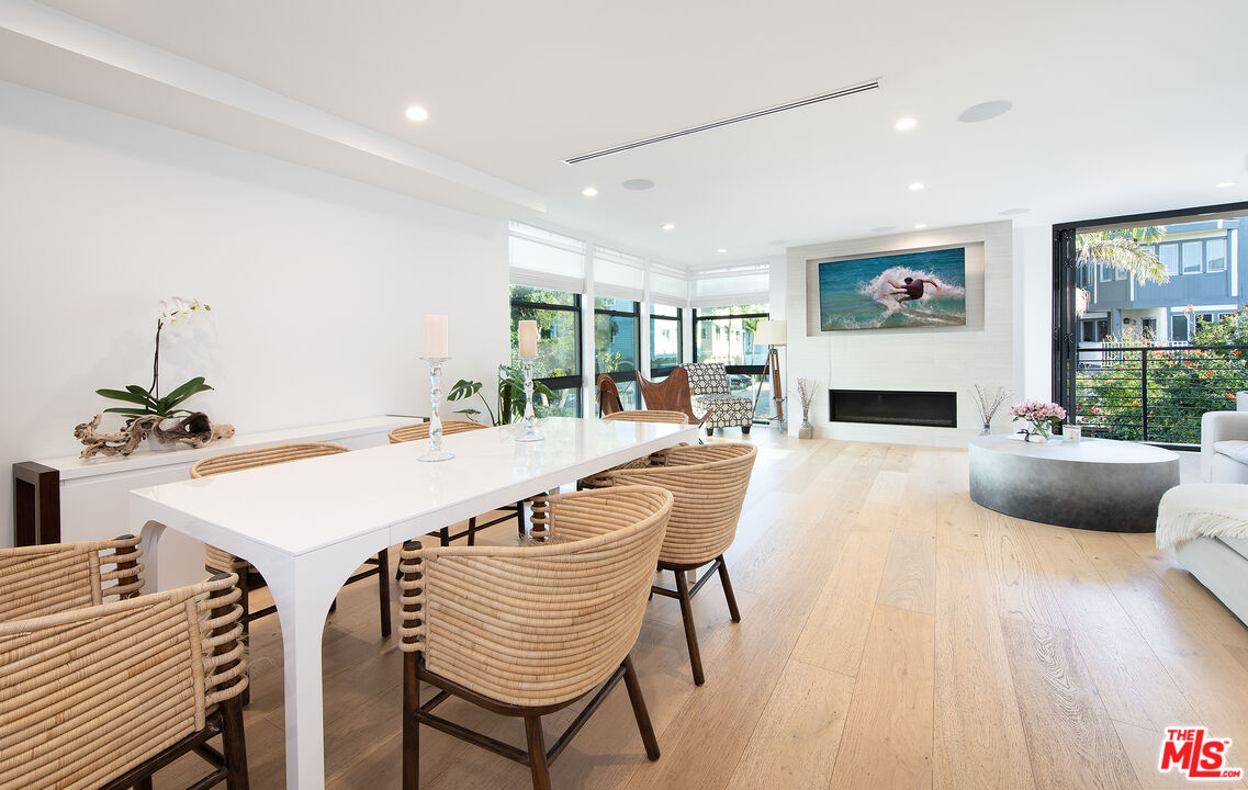 5317 Pacific Avenue Marina del Rey, CA 90292 - Photo 22 of 41 a view of a dining room with furniture and wooden floor