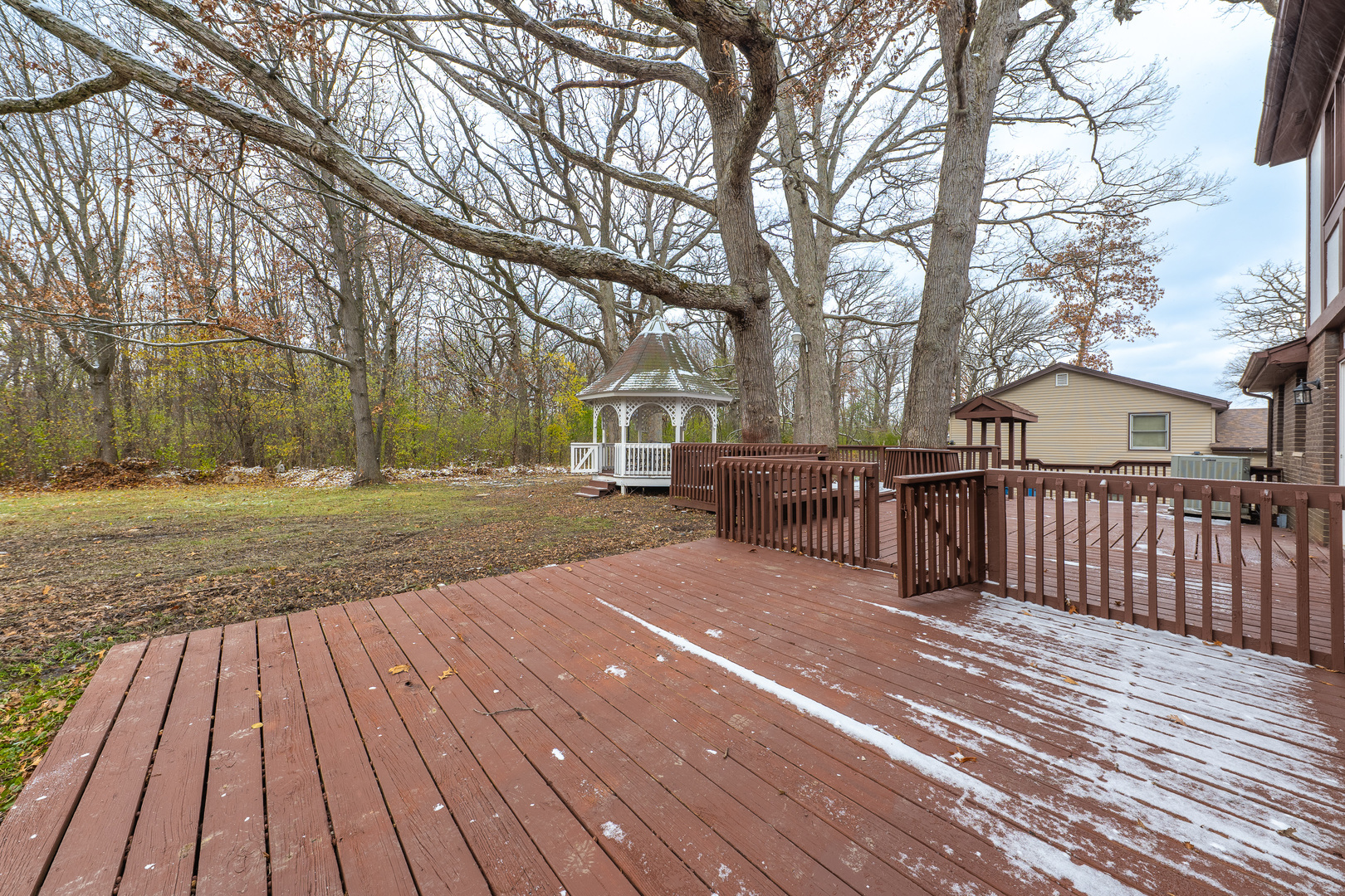 3664 Edward Drive Crete, IL 60417 - Photo 28 of 30 a view of a backyard with wooden floor