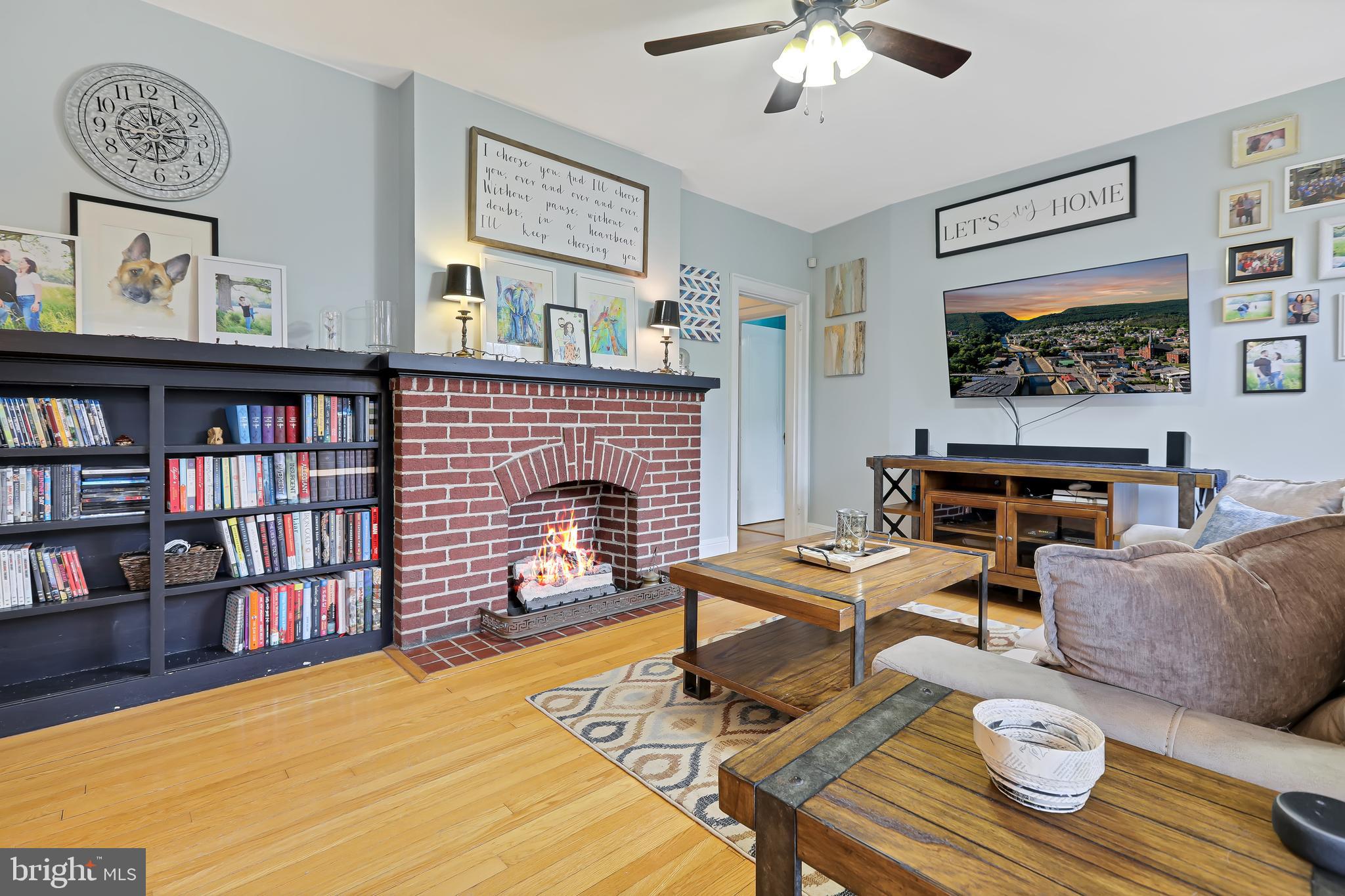 803 Buckingham Road Cumberland, MD 21502 - Photo 3 of 31 Gas Fireplace and Built-Ins!