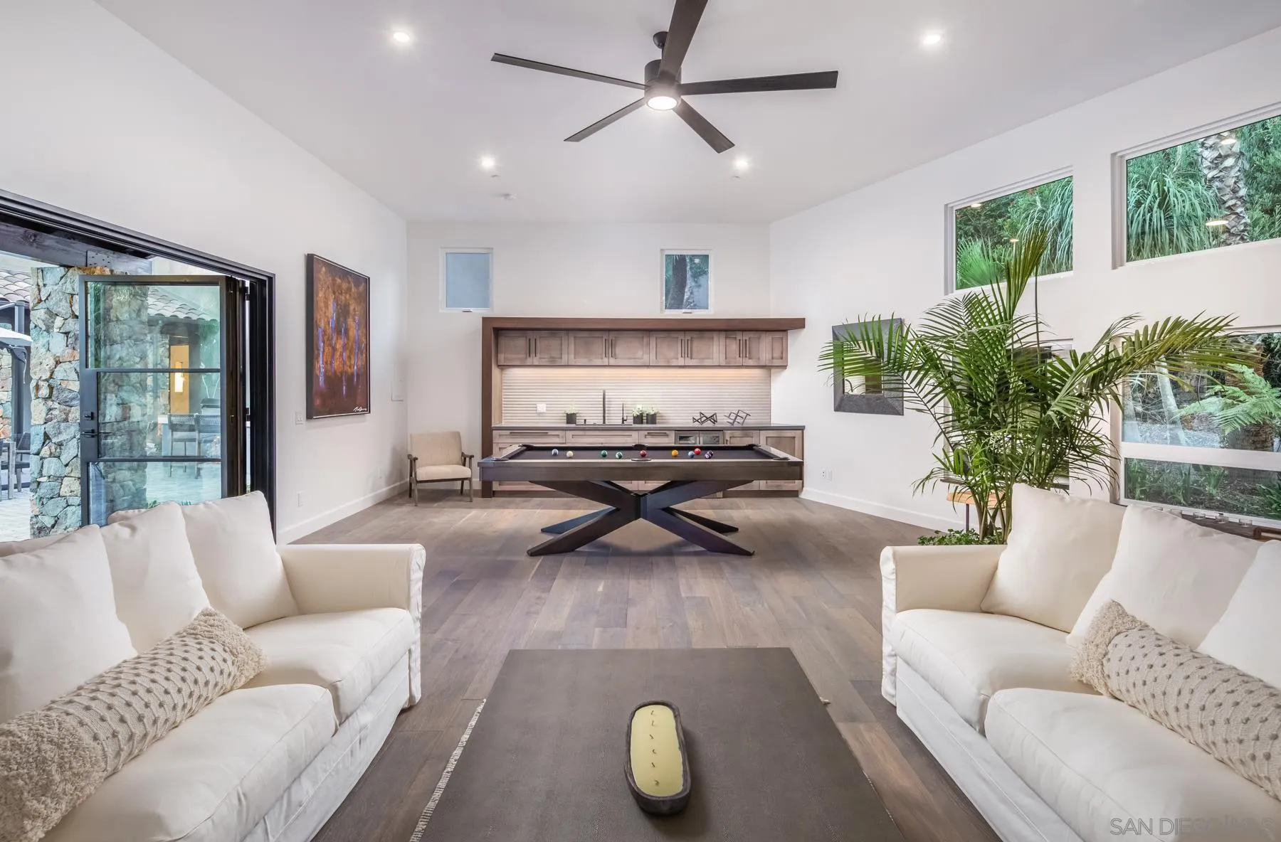 1240 Berryman Canyon Encinitas, CA 92024 - Photo 43 of 66 a living room with furniture and a large window