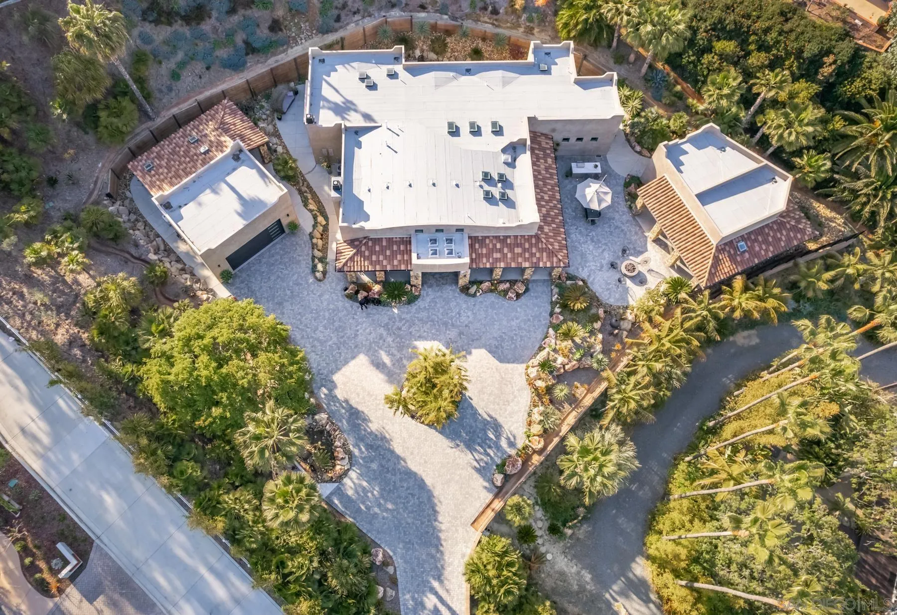 1240 Berryman Canyon Encinitas, CA 92024 - Photo 50 of 66 an aerial view of a house with a yard and lake view