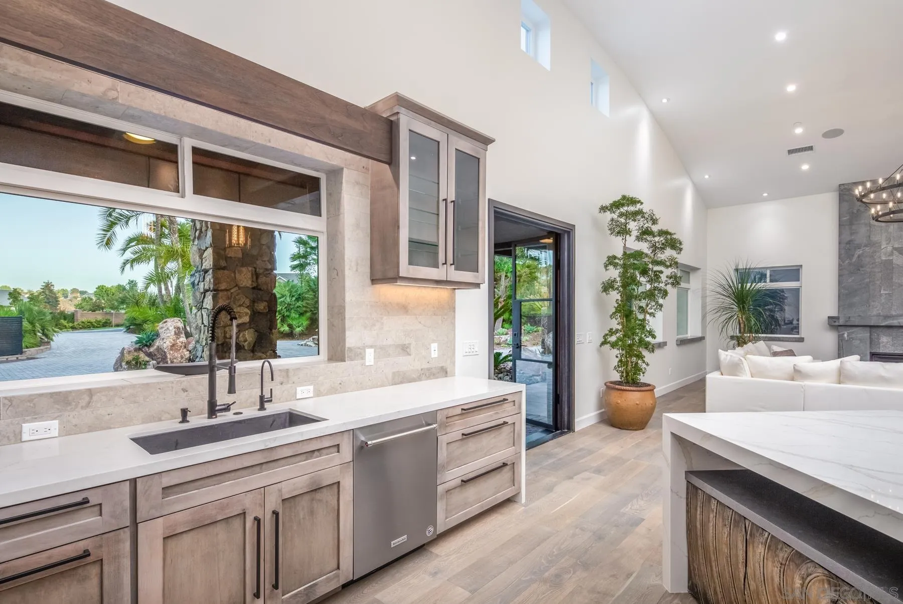 1240 Berryman Canyon Encinitas, CA 92024 - Photo 9 of 66 a kitchen with sink and large window