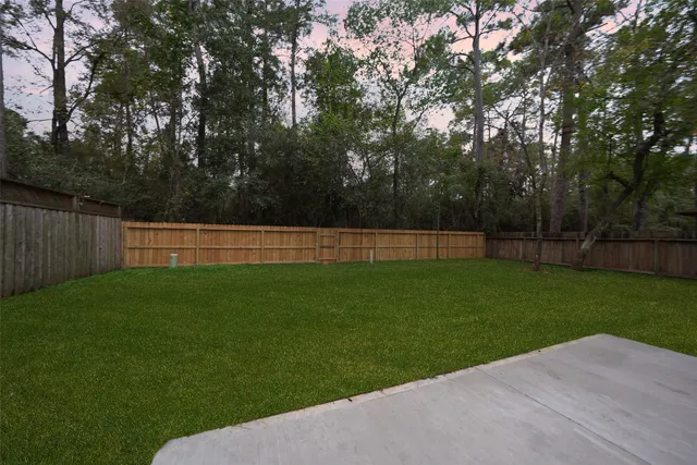 a view of field with grass and a trees