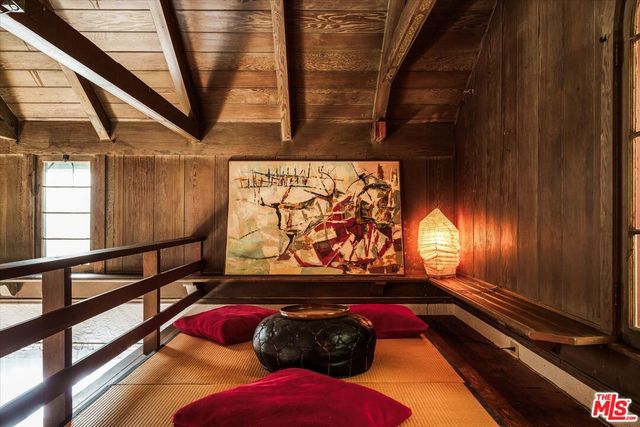 a room with furniture and a window