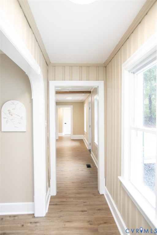 3153 West 3rd Street Farmville, VA 23901 - Photo 45 of 63 a view of a hallway with wooden floor and a living room