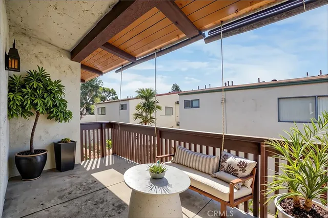 a outdoor living room with furniture