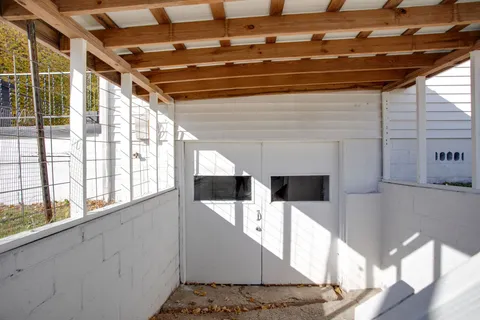 a view of front door