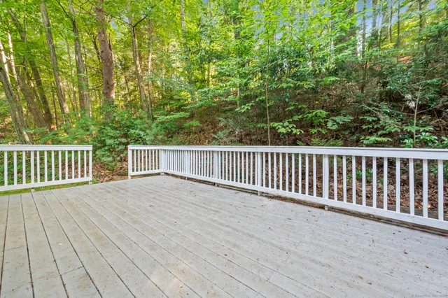 a view of a wooden fence