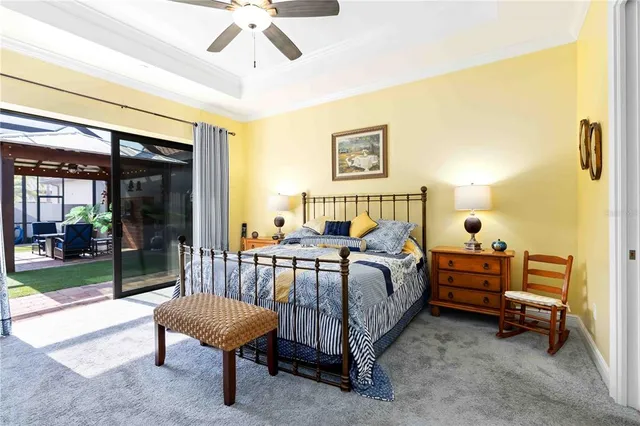 a view of a lounge chairs in a patio